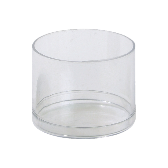 Boîte transparente, ronde, ø 50 mm, sans couvercle
