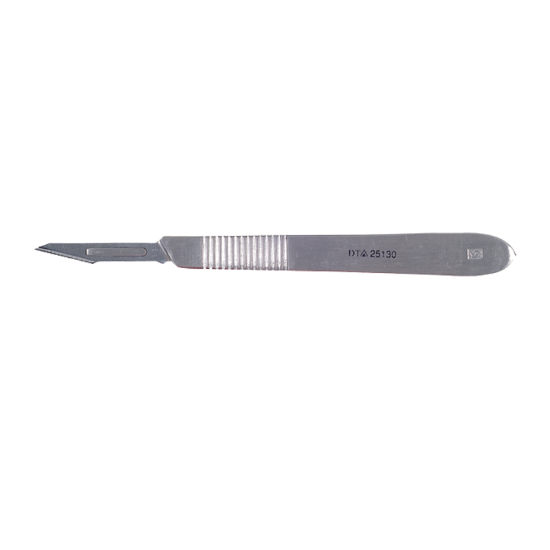 Scalpel avec 1 lame, manche plat