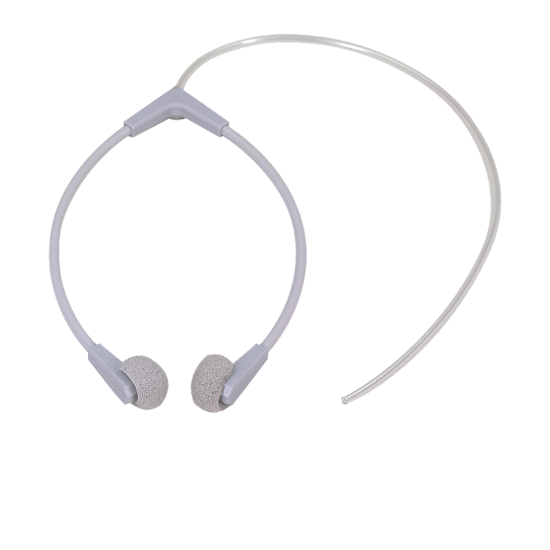 Stéthoclip standard, gris, avec bouchons en élastomère alvéolaire