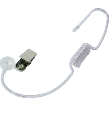 Tuyau acoustique spiralé, 2,0 x 3,1mm avec clip à collerette